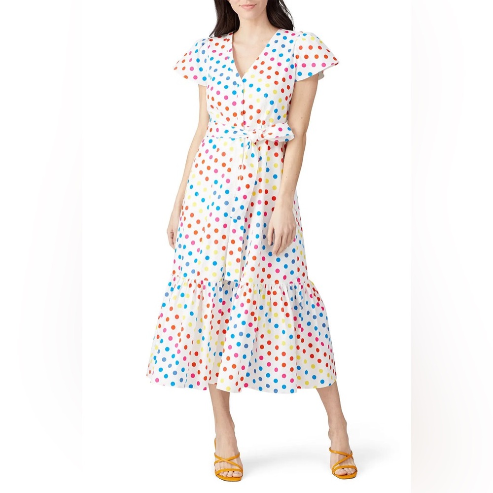 Color Me Courtney Size 2‎ V-Neck Dipping Dot Minnie Dress